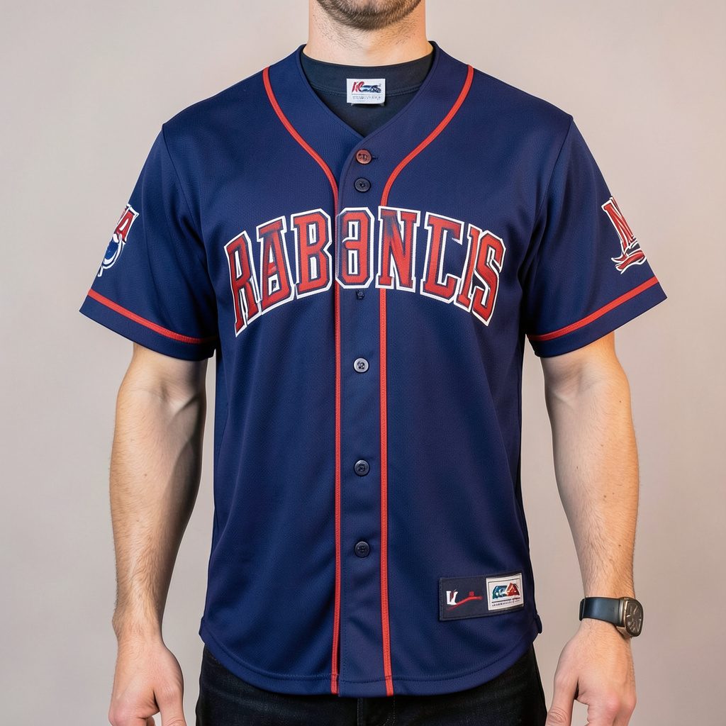Cardinal red Arkansas Razorbacks baseball jersey with white lettering on a clean background